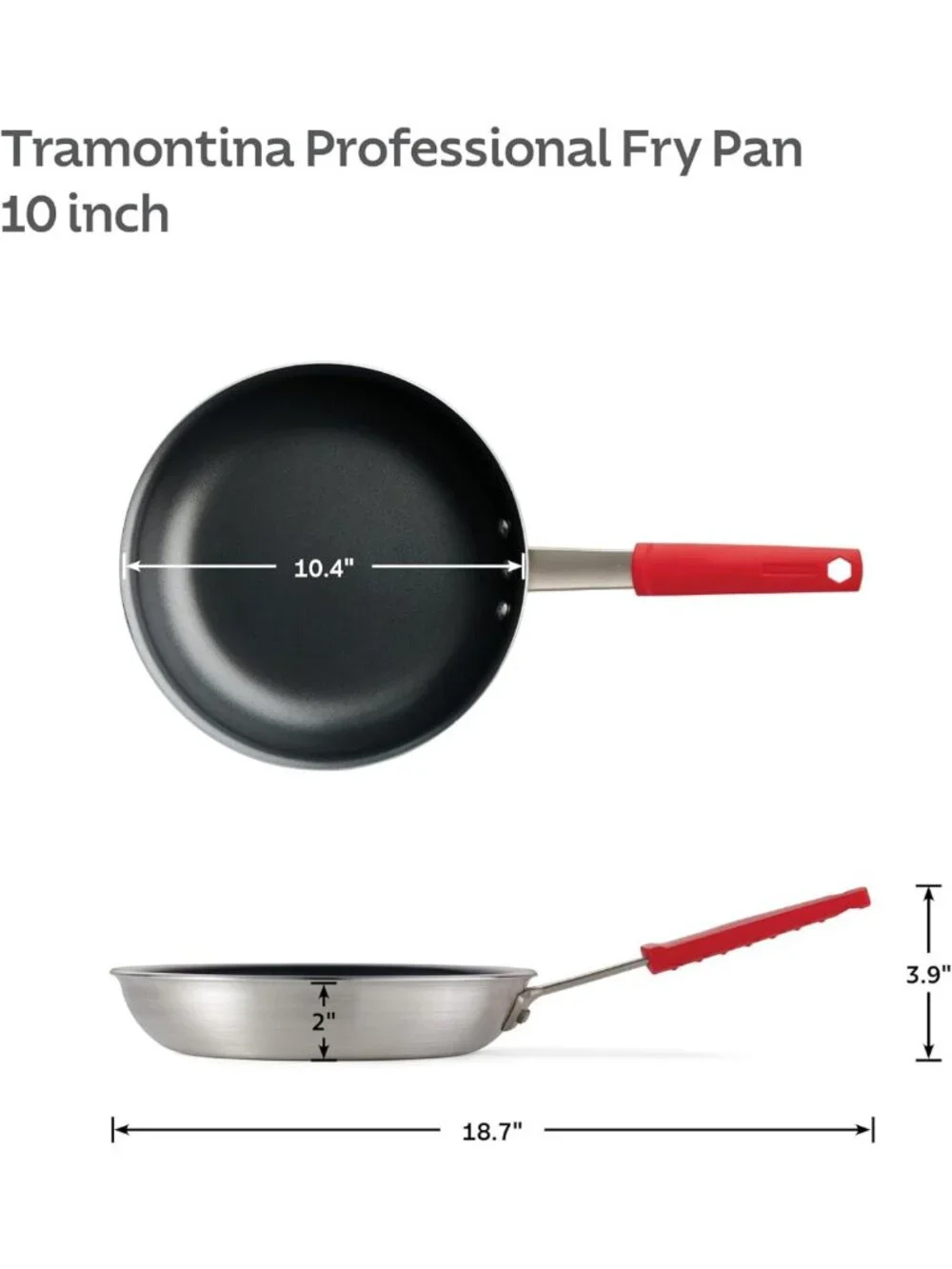 10-Inch Non-Stick Frying Pan - Professional Cookware for Easy Cooking & Cleanup